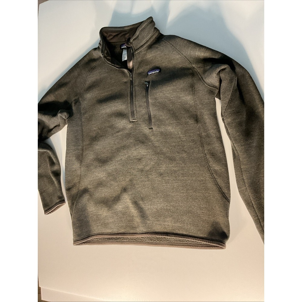 Patagonia Better Sweater 1/4 Zip Fleece Pullover Gray Mens Large